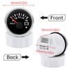 ZMFJH 7 Color Light Pointer 52MM Fuel Water Level Gauge Voltmeter Oil Pressure Meter Water Oil Temp Gauge with Alarm Optional