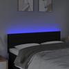 VidaXL Tête de Lit à LED Meuble de Chambre à Coucher Accessoire de Lit Double Tête de Cadre de Lit Intérieur Noir 3121752