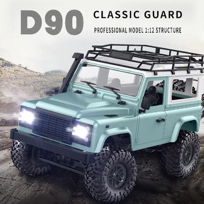 MN-D90 1/12 4WD 2.4G RC משאית שטח משאית סלע זוחלת + צעצוע LED אור RTR