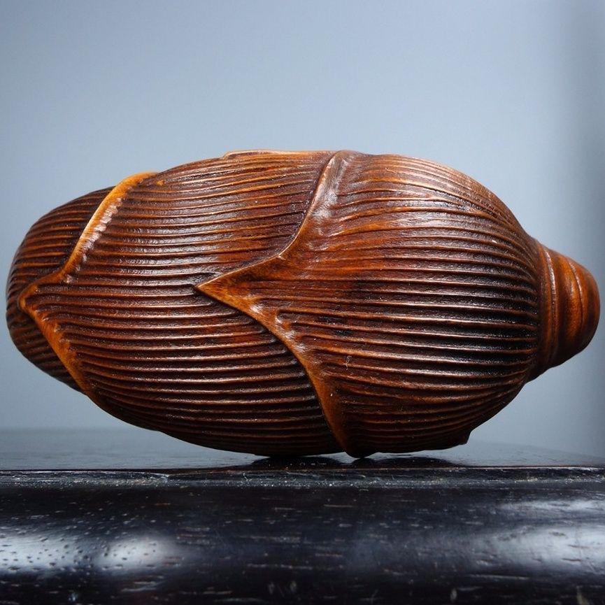 Red Sandalwood Teapot Handle Ornament - Solid Wood Carving Craft