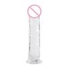 Large Crystal TPE Soft Eggless Dildo - Long-lasting Transparent Adult Pleasure Device
