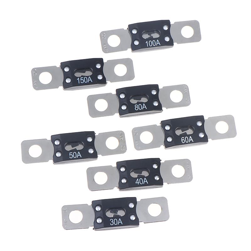 1/3 Stück Anm Mega Schraub-Sicherung 30A 40A 50A 60A 80A 100A 150A 200A 250A 300A Klingen-Sicherung für Auto Boot Audio Zubehör