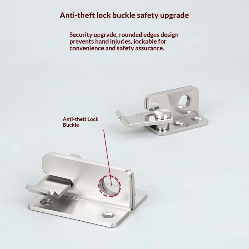 Flip Latch Gate Latches Slide Bolt Latch Safety Door Lock Catch For Barn Cabinet Pet Cage Garden Bathroom Garage Window Slid