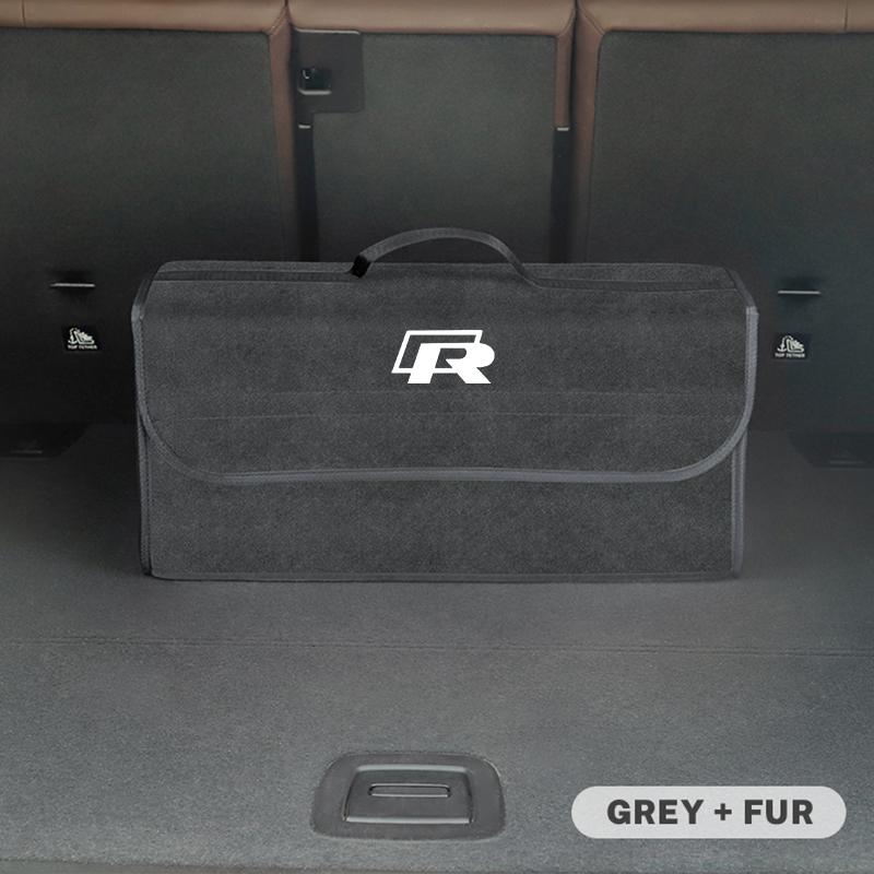 Valve Stems Caps VW Car Interior Organizer Box Foldable Felt Cloth Storage Bag For Volkswagen Polo Golf GTI CC Tiguan Arteon Pas zw4