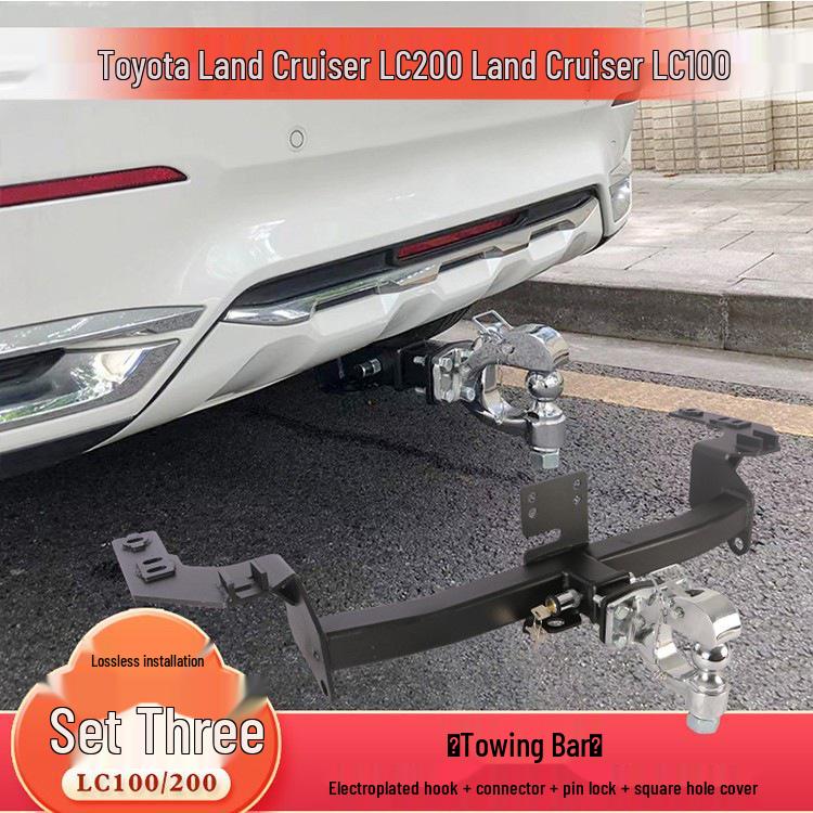 Compatible Tow Hook for Toyota LX570, Land Cruiser LC200, and FJ Modified Trailer Bars