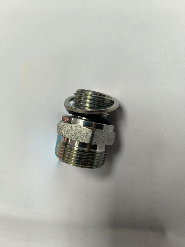 1CG/1DG White Zinc 24° Cone O-ring Seal Inch Threaded Stud High-Pressure Hydraulic Fitting
