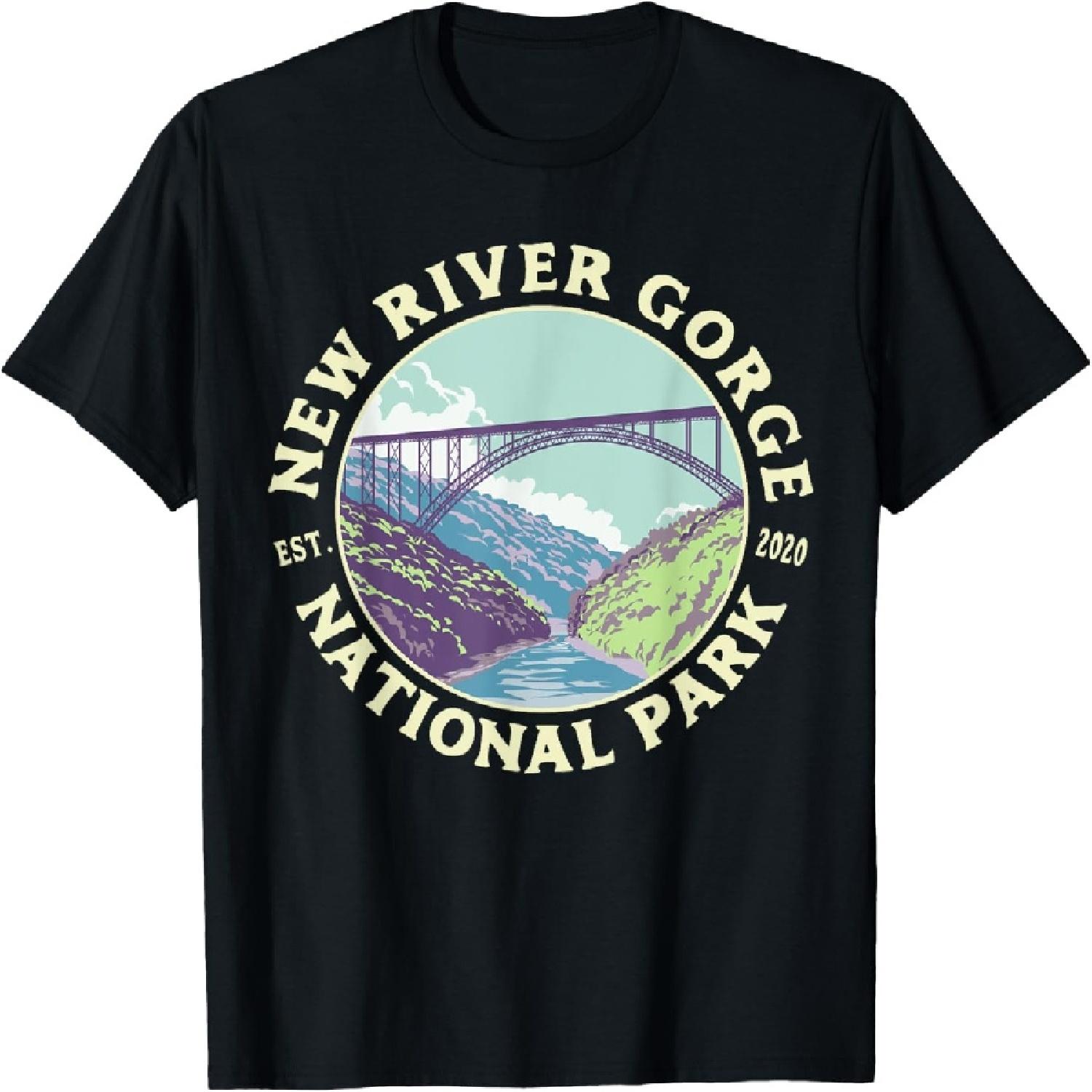 New River Gorge National Park and Preserve WV West Virginia T-Shirt XXXXXL разноцветный
