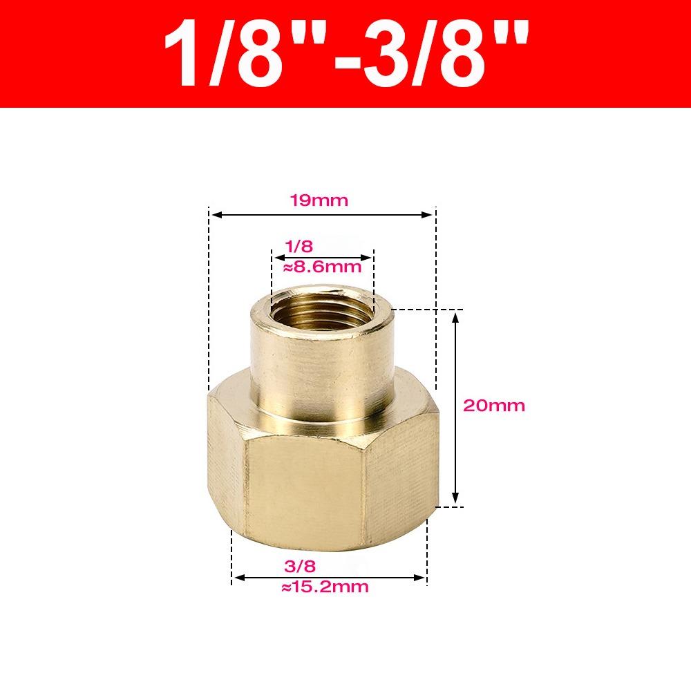 Hex Shape Brass Pipe Fitting BSP Female Thread Hose Adapter Durable Hex Coupling Connector