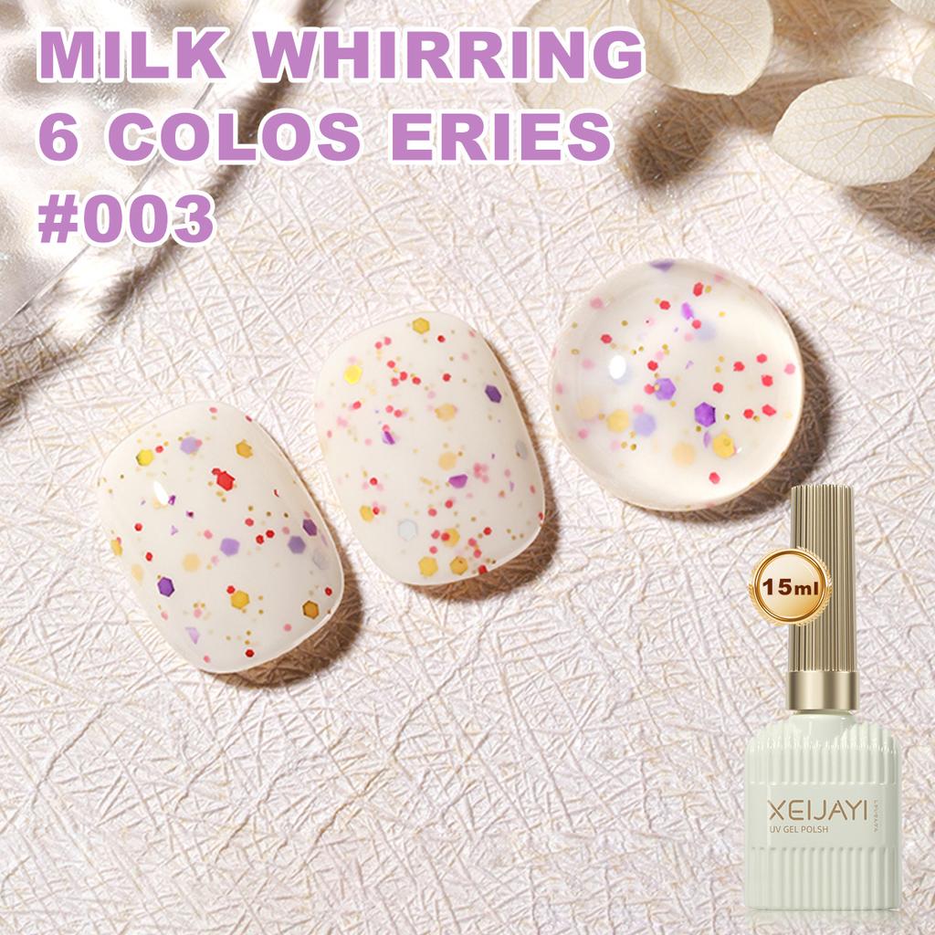 Pastel Gel Nail Polish Spring Summer Macaron Candy Starlight Fragments Soft Gel Polish Semi-permanent Varnish