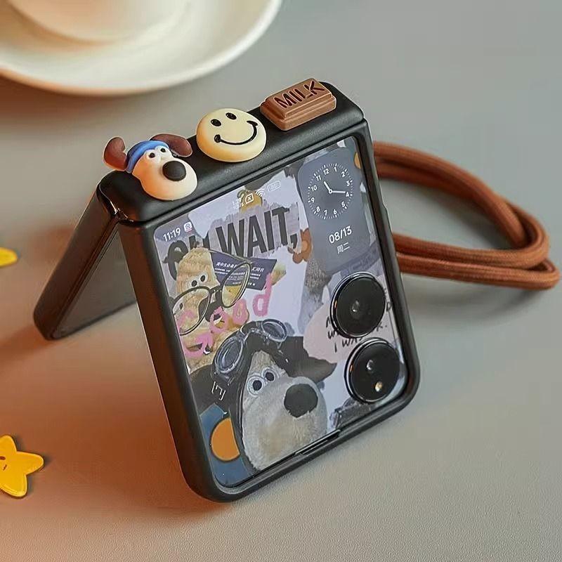 Cover For Xiaomi MIX Flip case coque cute 3d Cartoon dog smile Casing funda for xiaomi mix flip coque hard pc cover For Xiaomi Mix Flip