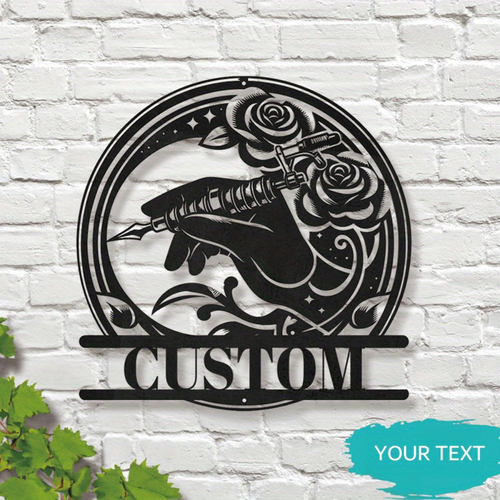 Tattoo Machine Metal Wall Art Custom Decor Gift