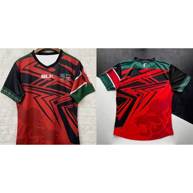 

2026 New Kenya Rugby Union Jerseys Short Sleeves T-Shirts Sportswear 3D Printing Breathable Comfortable Short Sleeves Motorcycle 6XL
