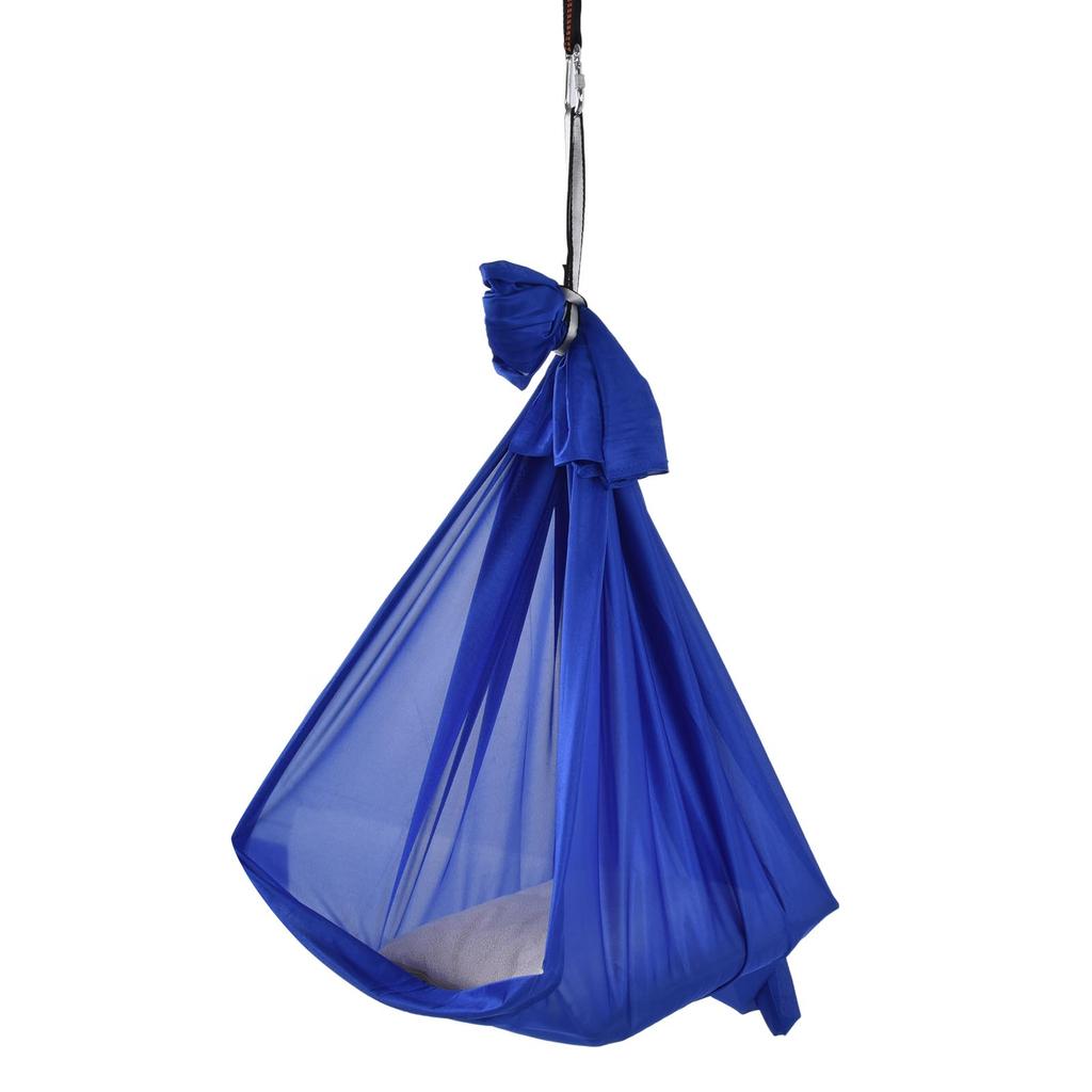 Yoga Hammock Durable Elastic 25KN Aerial Yoga Hammock with Daisy Chains O Ring for Body Firming