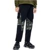 Fila Fusion White Mountaineering Geometric Pattern Printed Cuffed Casual Knit Sports Pants Men pants Black T11M217601FBK