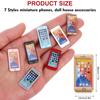 7Pcs 1:12 Dollhouse Cell Phone Simulator Accessories Mini Telephones Dollhouse