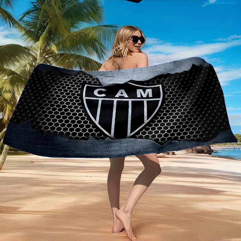 Black And White Stripes With Star Microfiber Beach Towel, Soft And Absorbent, Quick-Dry, Ideal for Summer Travel, Beach Essential, Swimming Pool