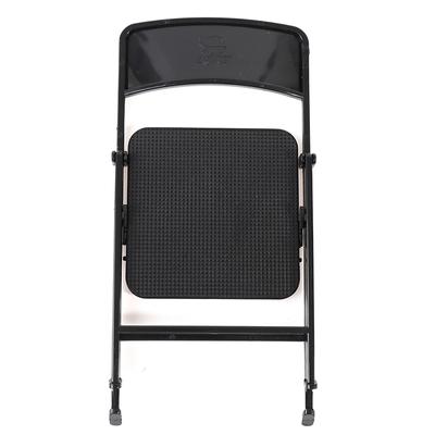 Black Painted Metal Folding Chair 1:6 Scale Dolls House Miniature Accessories