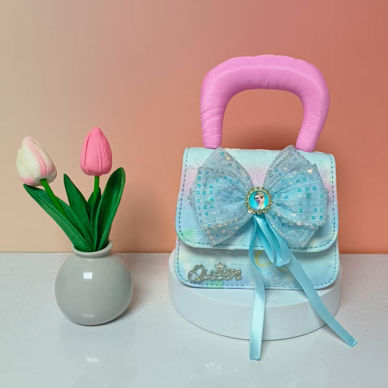 

Детская сумочка в стиле принцессы: Милый кошелек-кроссбоди для монет для маленьких девочек синий