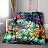 1pc Rick and Morty Blanket Lightweight Flannel Throw For Sofa, Bed, Travel, Livingroom, Office, Couch, Chair, And Bed