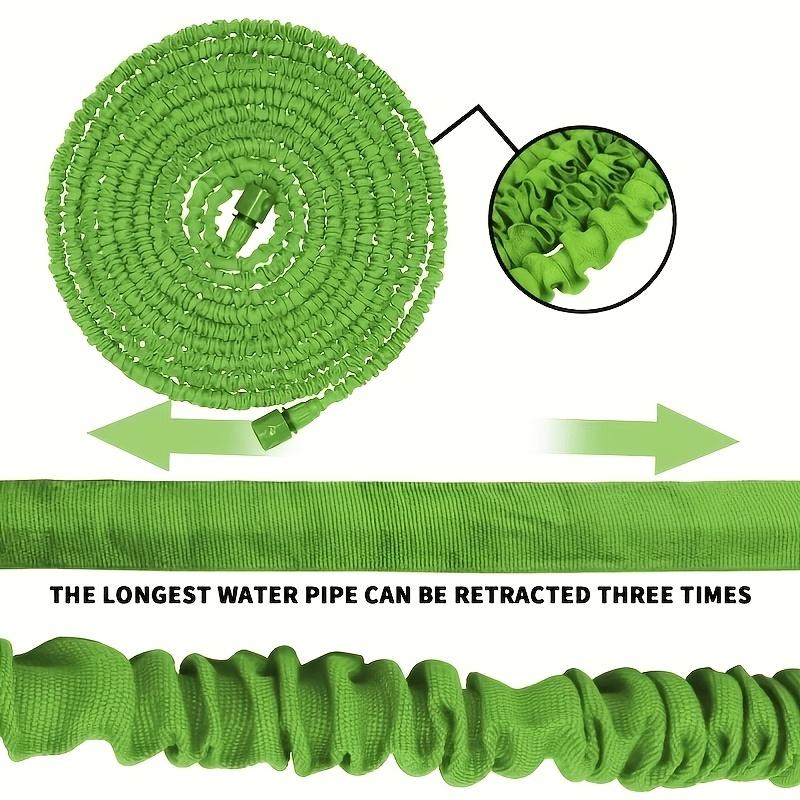 Full Expansion Length 25Ft Expandable Garden Hose Pipes with "1/2" Fittings, Expandable Garden Hose Flexible Stretch Water Pipe for Home Lawn Car