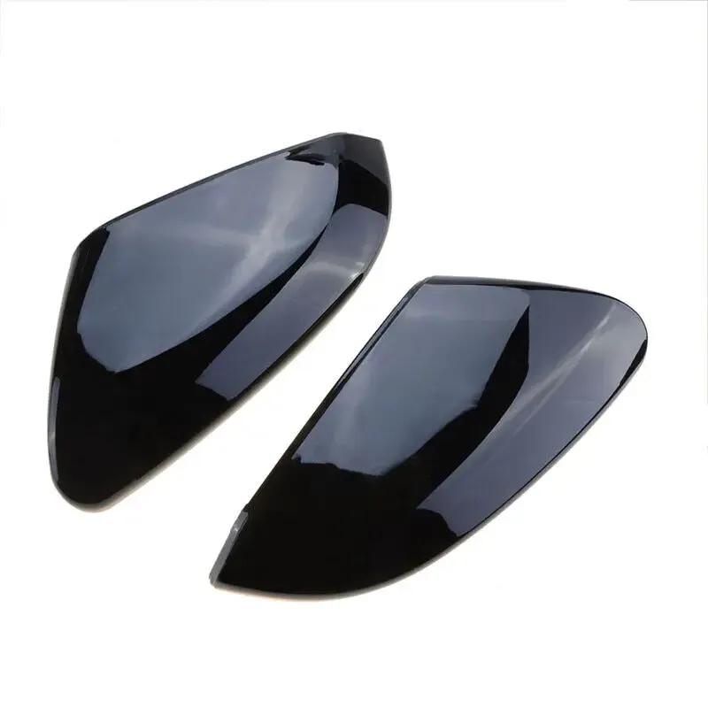 For Honda 10th Gen Civic 2016- Car Replacement Rearview Side Mirror Cover Wing Cap Exterior Door Rear View Case Trim Black