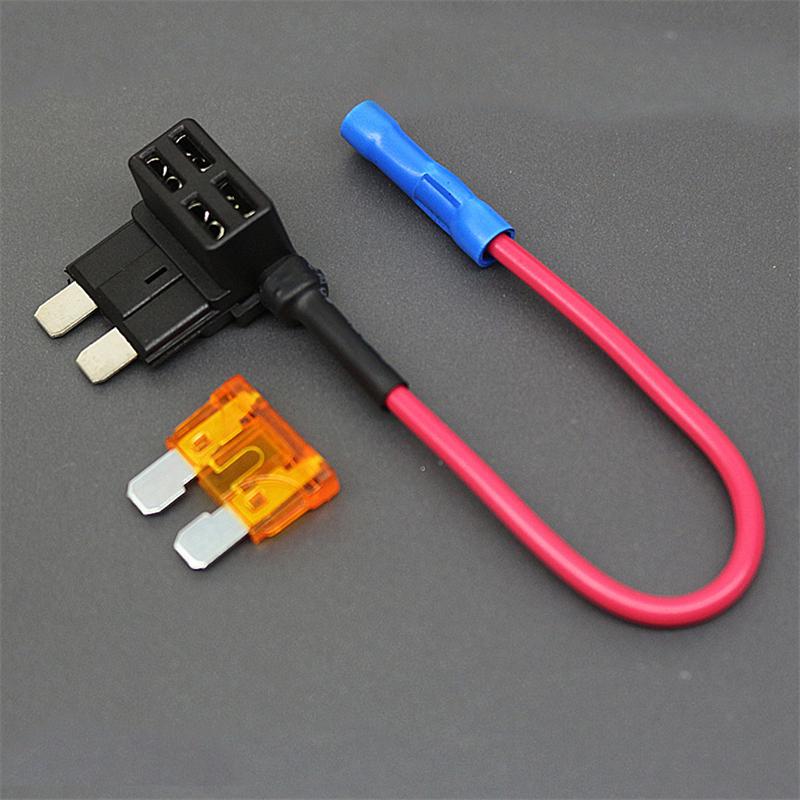 12V Fuse Holder Add-a-circuit TAP Adapter Micro2 Mini Small Standard ATM APM Blade Auto Fuse with Holder with 10A Blade Car Fuse Fuses4