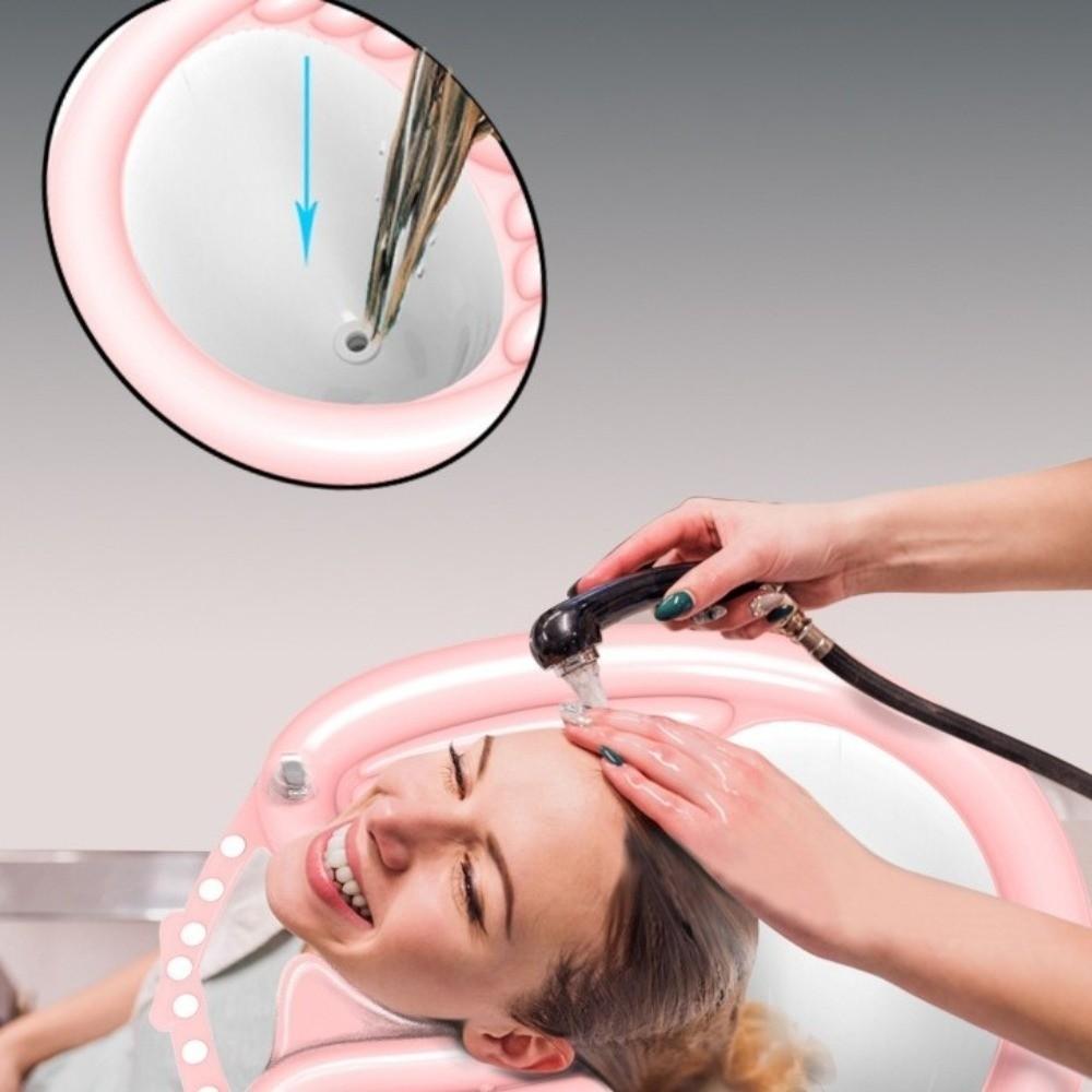 with Water Hose Hair Washing Tray Collapsible Hair Washing Sink Shampoo Bowl  Home Travel Camping