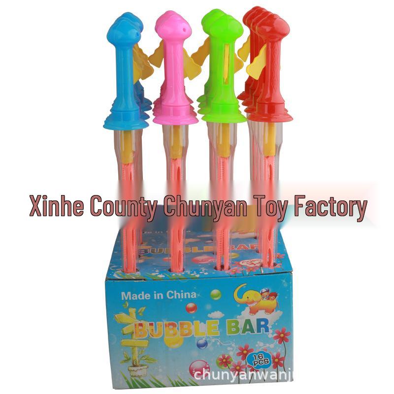 Large Bubble Wand Rapier for Street Vendors - Creative Toy with Concentrated Bubble Liquid