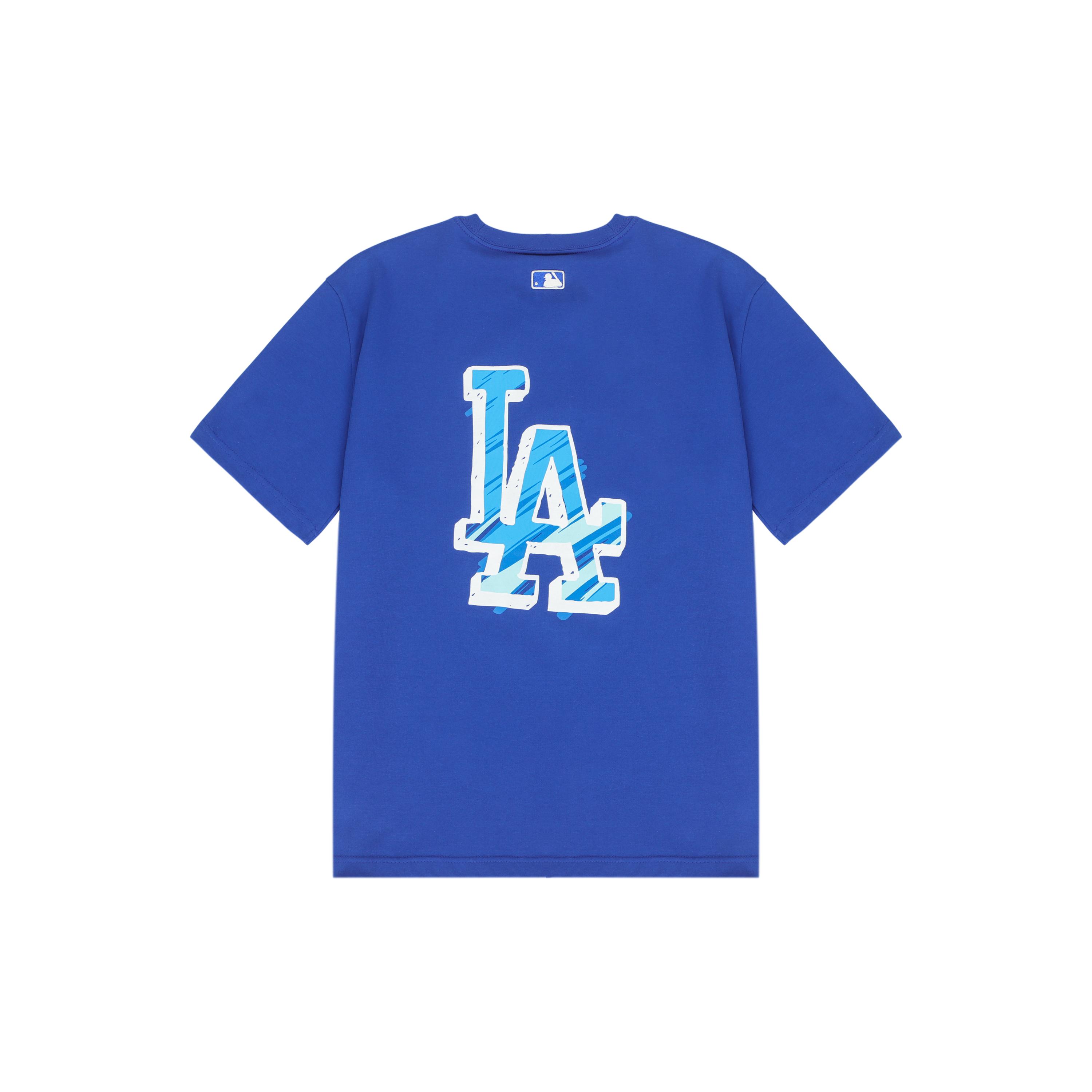 

New MLB Base Logo T Shirts Unisex Blue 3ATS03023-07BLD S