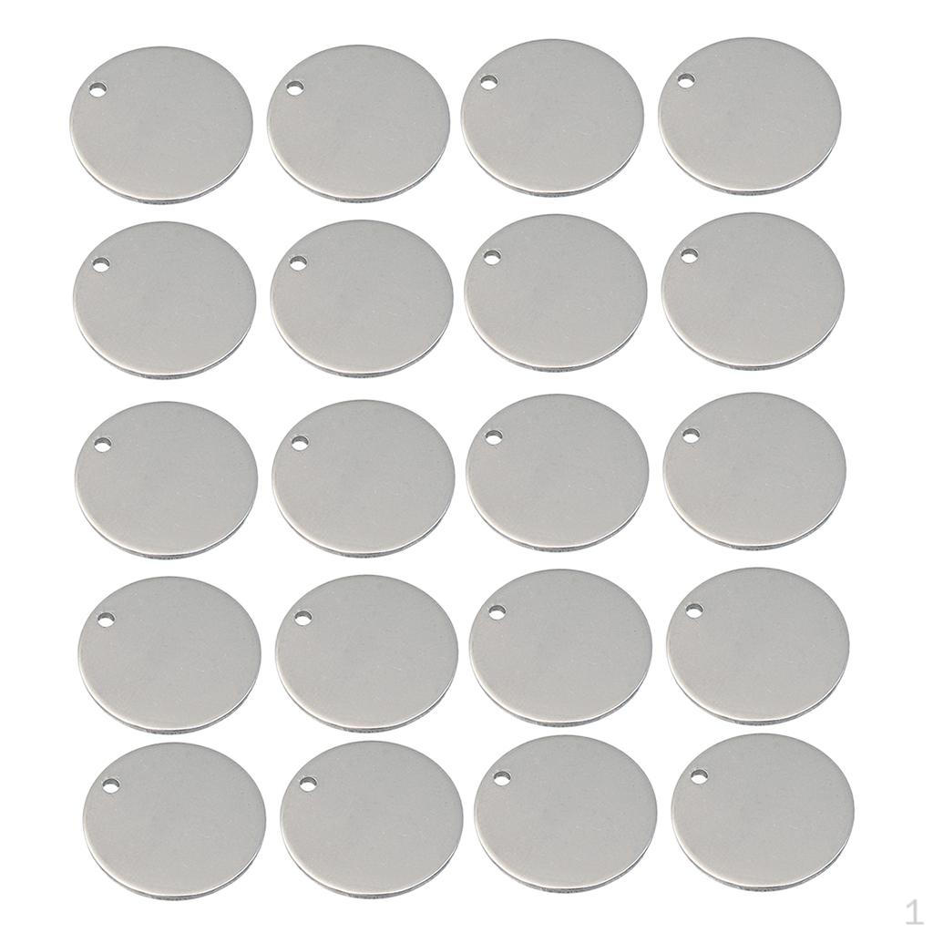 Blank Tags Engraving Stamping Charms Tag Findings 20x