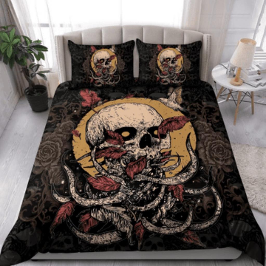 Duvet Cover Set  Home Textiles Tmarc Tee Viking Dragon Tree of Life Bedding Set