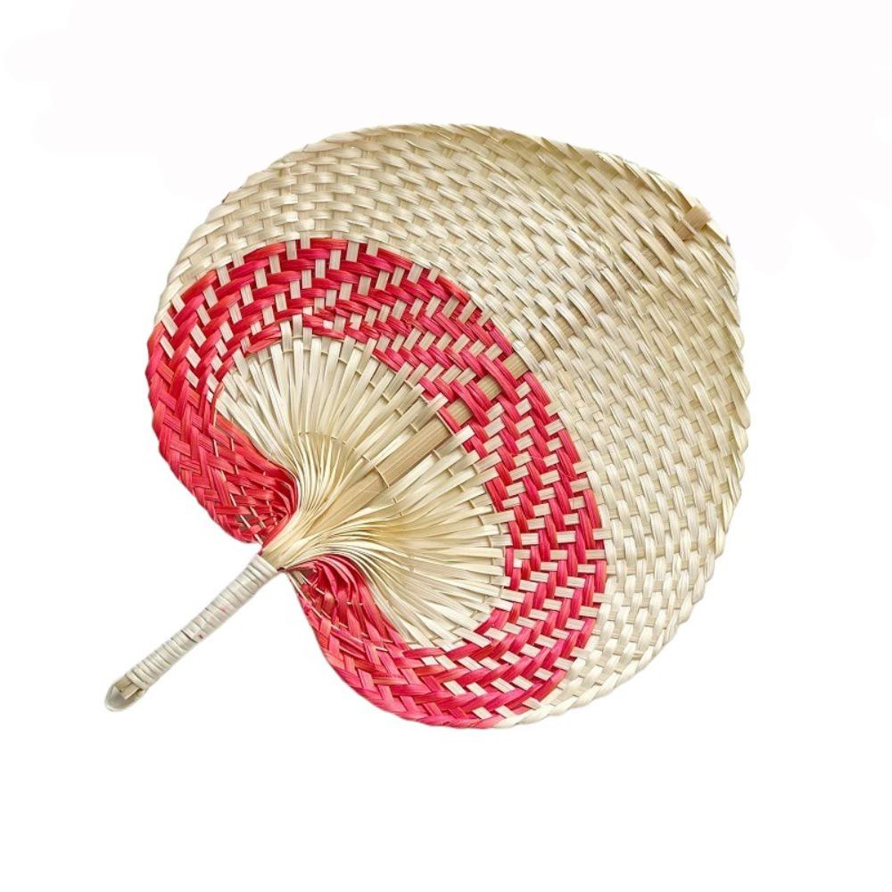 Lightweight Rattan Fan Handmade Straw Fan Artistic Bamboo Woven Fan  Home Decoration