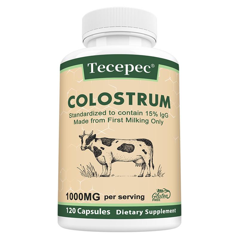 Colostrum 1000 Mg Dietary Supplement, With Immunoglobulins, 120 Capsules Per Bottle 120 Capsules