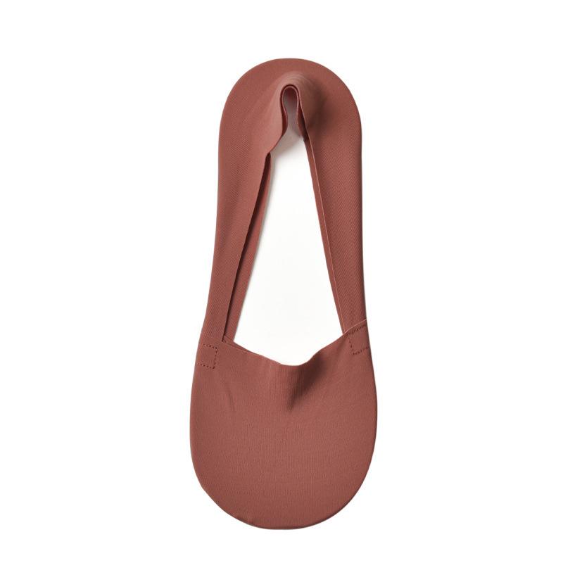 Women's Summer Thin Crew Socks - Low Cut, Non-Slip, Heel-less, Seamless Ice Silk, Pure Cotton, Solid Color.