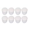 8 Pcs Chair Leg Cover Round White Table Foot Protector Thicken Mute Furniture Leg Pad for Home Use Large