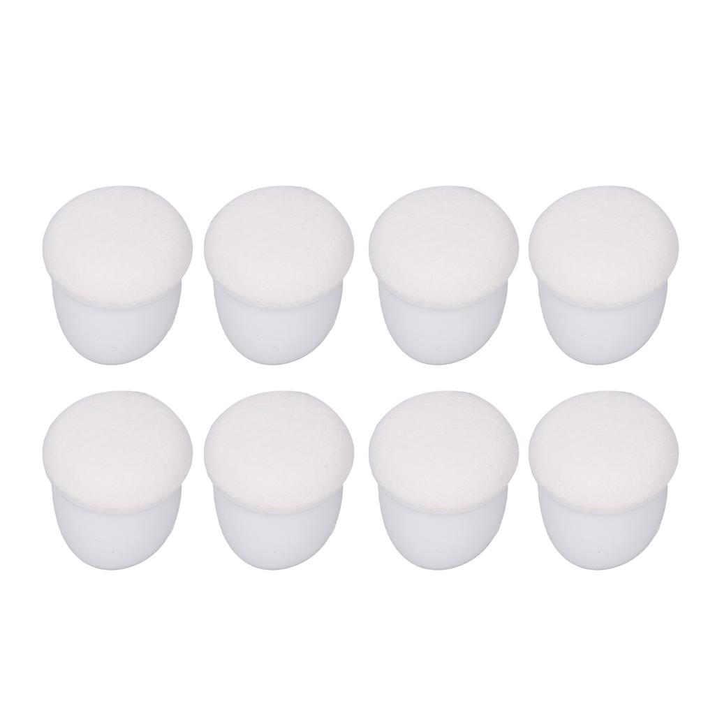 8 Pcs Chair Leg Cover Round White Table Foot Protector Thicken Mute Furniture Leg Pad for Home Use Large
