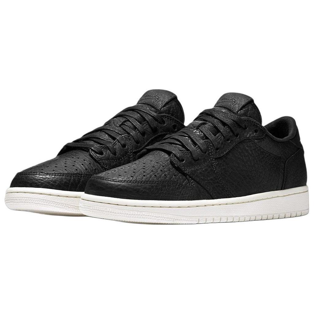 Jordan Air Jordan 1 Anti Slip Wear Resistant Low Top Vintage Basketball Shoes Men's Black 2025 Edition Jordan 848775-005