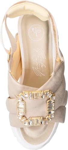 [Yosuke] Thick-soled back belt sandals