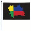1pc Multi-Size Optional Zilina Region Flag Map, Flags, Durable Polyester Outdoor Decoration Banners, Family Yard Flags, Yard Welcome Flags, Fun Printe
