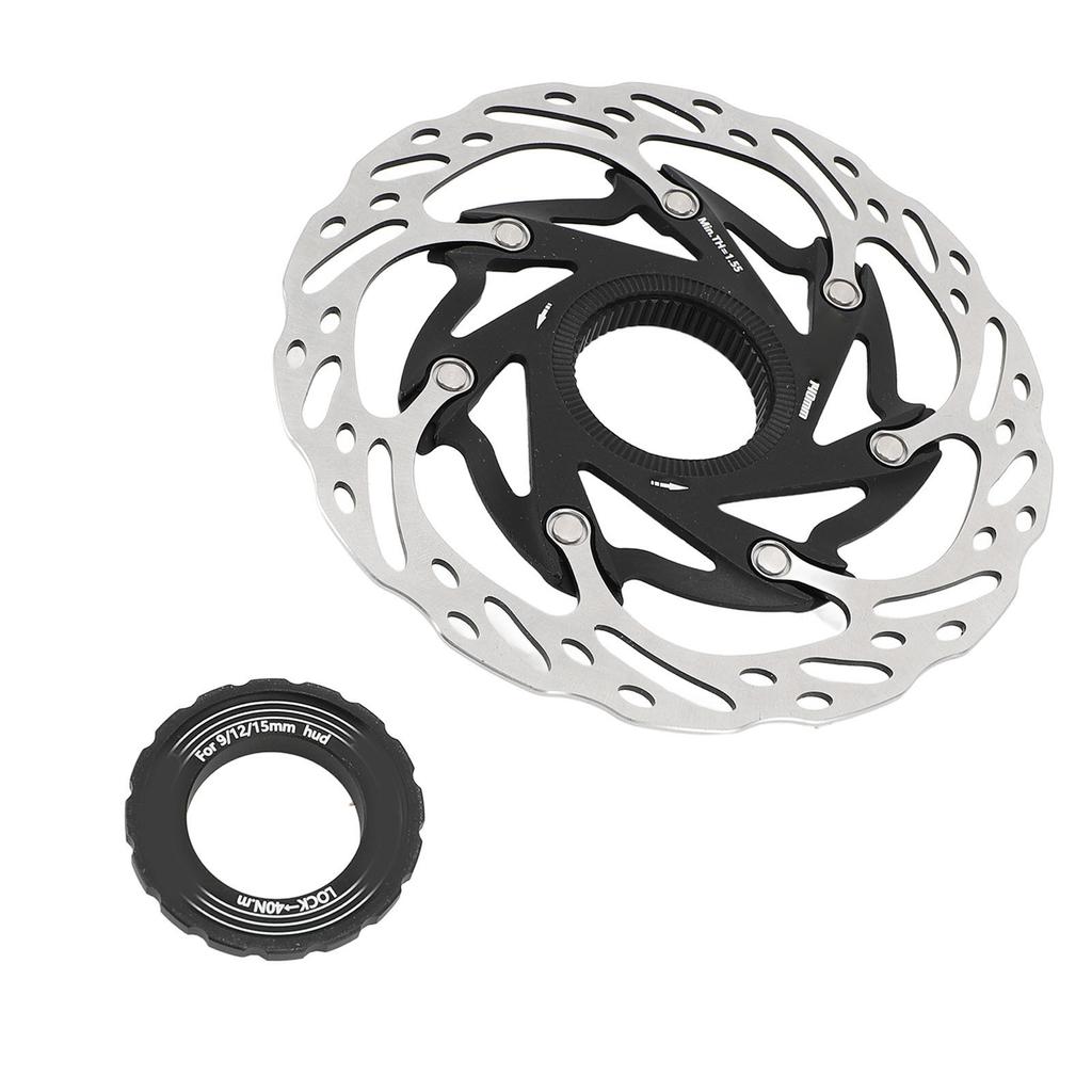 Bike Disc Brake Rotor Aluminium Alloy 140mm Bike Heat Dissipation Centerlock Disc Rotor