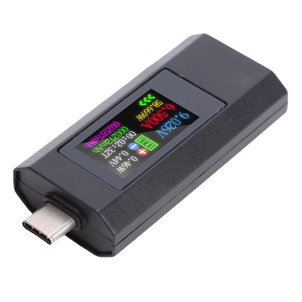 USB C  0-6.5A 0-195W Voltage Current Power Capacity  Color Screen Type C Multimeter for 3C Digital Products