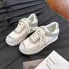 Inner height increase student women's autumn small retro thick-soled color matching casual sports little white shoes