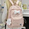 Schoolbag New Schoolbag Female Junior High School Girl Girl Heart Polka Dot Bow Versatile High Value Female Student Backpack