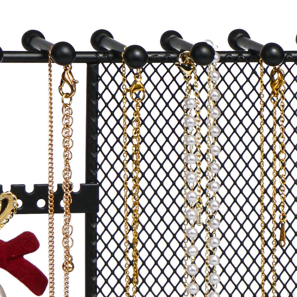 Jewelry Organizer Tower,Storage Rack Bracelet Necklace Holder Stand with Display Tray for Countertop