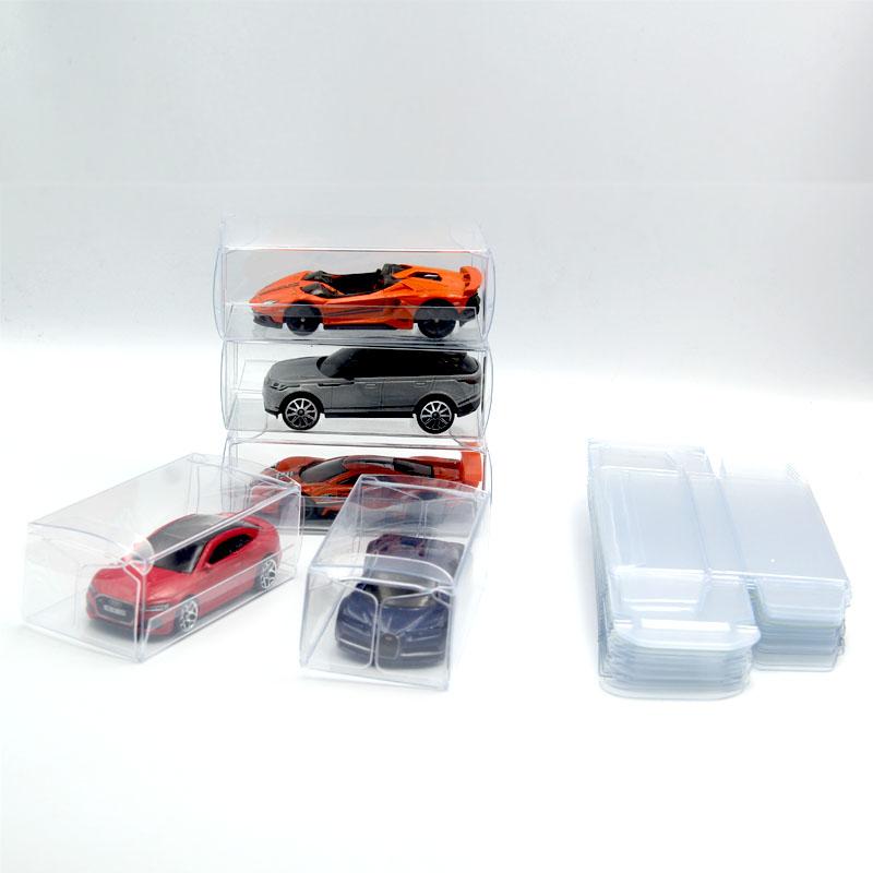 50 Stück Klare Display-Box für Hot Wheels/Tomica Spielzeugautos;Modellauto Ausstellungsbox, 1/64 Fahrzeugmodell Vitrine Aufbewahrungsbox