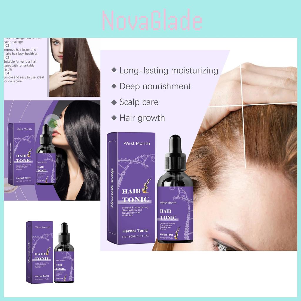 West Month Hair Essence 30ml Deep Hydrating Nourishing Oil For Silky Smooth Shine