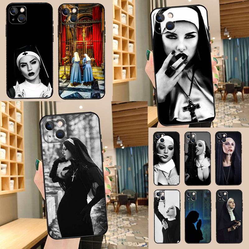 Jesus Nun Sister Phone Case For Samsung Galaxy S24 Ultra S20 S21 S22 S23 S25 Plus S9 S10 S24 FE Cover Shell