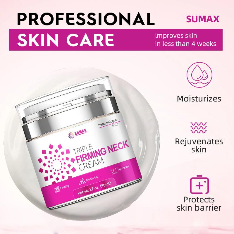 Out Press-on Neck Cream 50ml Mooth Delicate Radiant and Translucent Rapid Absorption of Skin Retinol Anti Aging Serum