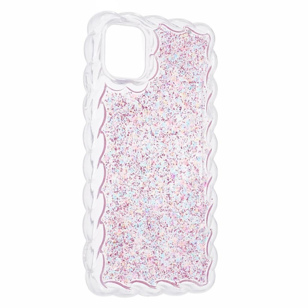 JTW Series for iPhone 12/12 Pro Case Twisted Edges Glitter Sequins Epoxy Phone Cover