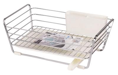 Pearl Metal Dish Drainer Basket, Slim, White, Simple Storage, HB-304
